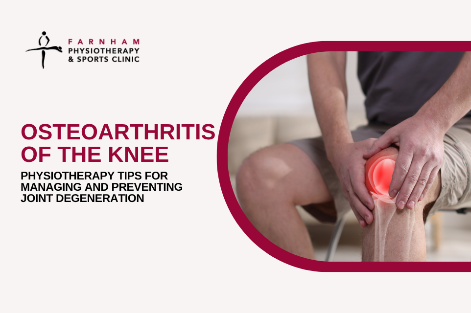 Osteoarthritis of the Knee: Physiotherapy Tips for Managing and Preventing Joint Degeneration