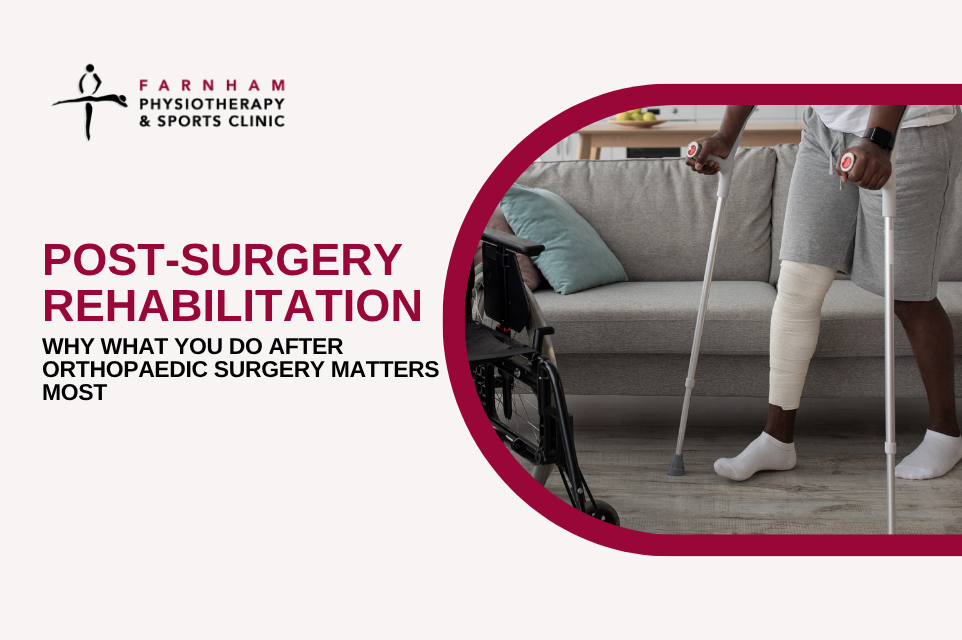 Post-Surgery Rehabilitation: Why What You Do After Orthopaedic Surgery Matters Most